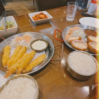 Tang Restaurant - Shrim Tempuro with Rice and Pork Cheese Cutlet w Rice - Korean Near Me - Flushing, New York Tang Restaurant - Shrim Tempuro with Rice and Pork Cheese Cutlet w Rice - Korean Near Me - Flushing, New York