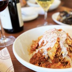 Corbo & Sons Osteria - Bolognese mafaldine, veal ragu, bechamel