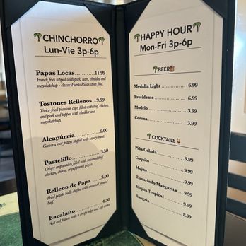 Mofongos - Happy hour menu - Puerto Rican Near Me - North Hollywood, California