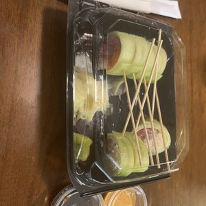 Photo of Blue Ocean Robata & Sushi Bar - Carlsbad, CA, United States. Hubbys Summer Roll he loved it