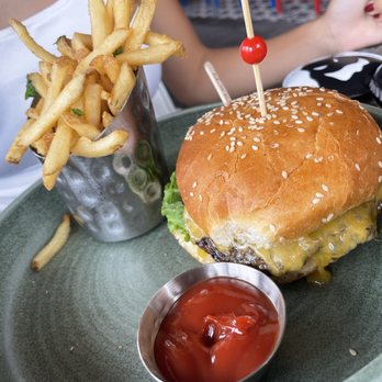 Lamplight Lounge - Charbroiled Cheddar Burger* - New American Near Me - Anaheim, California Lamplight Lounge - Charbroiled Cheddar Burger* - New American Near Me - Anaheim, California