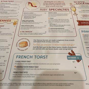 Ruby Slipper Metairie - Menu - Breakfast & Brunch Near Me - Metairie, Louisiana Ruby Slipper Metairie - Menu - Breakfast & Brunch Near Me - Metairie, Louisiana
