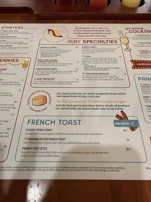 Menu photo 5 Ruby Slipper Metairie Metairie, LA Menu photo 5 Ruby Slipper Metairie Metairie, LA