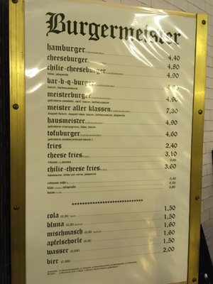 Menu photo 3 Burgermeister Berlin, BE