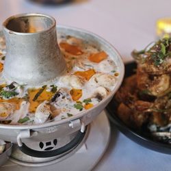 Lotus Of Siam - Red Rock - Tom kha & Garlic prawns