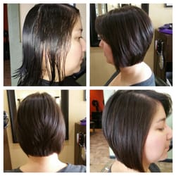 Alicia at Lynn & Co Hair Studio - Angled Bob!