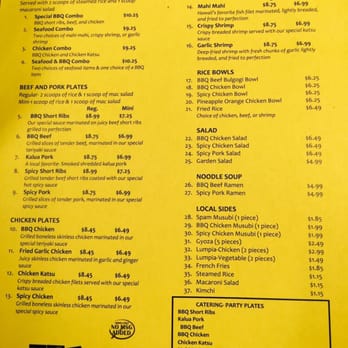 Ipo BBQ - Menu - Hawaiian Near Me - Poway, California Ipo BBQ - Menu - Hawaiian Near Me - Poway, California