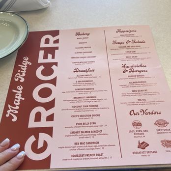Maple Ridge Grocer - Menu - Breakfast & Brunch Near Me - Tulsa, Oklahoma