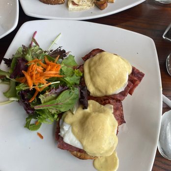 Brewed Awakening - 23. Eggs Benedict with Meat - Coffee & Tea Near Me - Metuchen, New Jersey Brewed Awakening - 23. Eggs Benedict with Meat - Coffee & Tea Near Me - Metuchen, New Jersey
