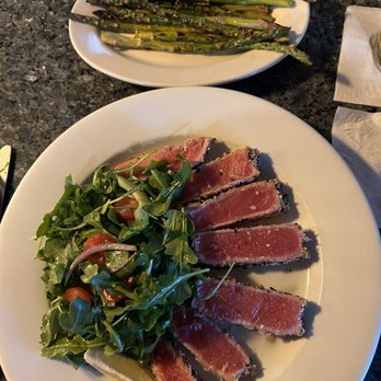 Tavolo Wine Bar and Tuscan Grille - Ahi Tuna with Grilled Asparagus.. awesome - Italian Near Me - Warwick, Rhode Island Tavolo Wine Bar and Tuscan Grille - Ahi Tuna with Grilled Asparagus.. awesome - Italian Near Me - Warwick, Rhode Island