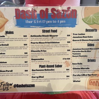 Dash of Sazon - Menu - Caribbean Near Me - Aiea, Hawaii Dash of Sazon - Menu - Caribbean Near Me - Aiea, Hawaii