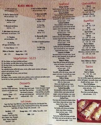 Menu photo 1 Vallartas Mexican Grill Park Rapids, MN