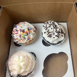 Classic Chocolate Cupcake Red Velvet Cupcake Classic Vanilla Cupcake