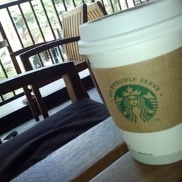 Sitting on the upstairs porch enjoying some afternoon coffee.