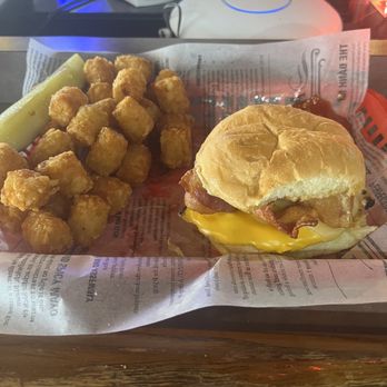 D2 Sports Pub - a burger and tater tots - Sports Bars Near Me - Green Bay, Wisconsin D2 Sports Pub - a burger and tater tots - Sports Bars Near Me - Green Bay, Wisconsin
