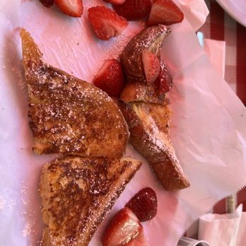 Arize Bistro - Rearranged the French toast so you can see only actually 1 regular piece of bread??? - Breakfast & Brunch Near Me - Long Beach, California