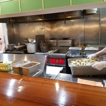Proper Fish - Kithen staff busy - Seafood Near Me - Bainbridge Island, Washington Proper Fish - Kithen staff busy - Seafood Near Me - Bainbridge Island, Washington