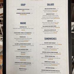 Tribeton - menu as of May 2019