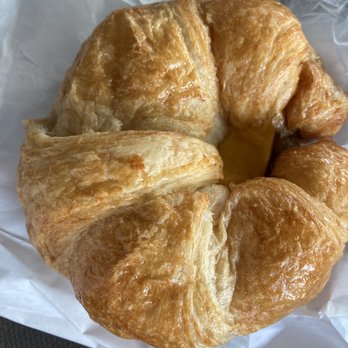 Honey Donuts - Massive croissant breakfast sandwich (can be meatless on request) - Donuts Near Me - Midland, Texas