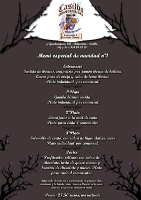 Menu photo 1 Casildo Seville, SE