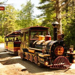 Desert of Maine - Train stop at the Desert of Maine