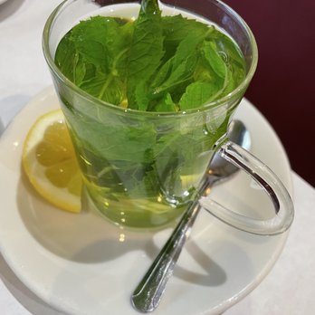 Raffi's Place - Mint tea with free refills.  Great to digest the meal. - Middle Eastern Near Me - Glendale, California