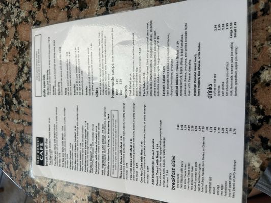 Menu photo 8 Blue Bonnet Cafe Marble Falls, TX