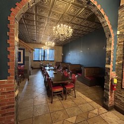 Nice dining room at the back
