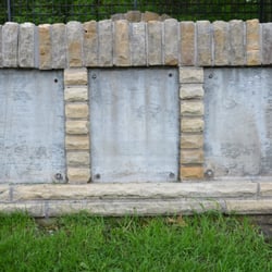 "The Ideal Section" Of The Lincoln Highway - Hopefully the plaques are just being restored and will be back some time.