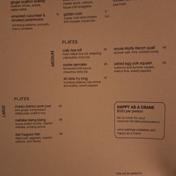 The Happy Crane - Main menu - Chinese Near Me - San Francisco, California The Happy Crane - Main menu - Chinese Near Me - San Francisco, California