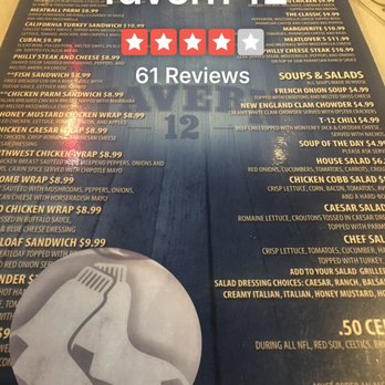 Tavern 12 - All things New England for sports- sox, pats, celts, B's Good specials! - American Near Me - Warwick, Rhode Island Tavern 12 - All things New England for sports- sox, pats, celts, B's Good specials! - American Near Me - Warwick, Rhode Island