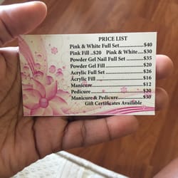 Diva Nails - Prices. They also offer student discounts!