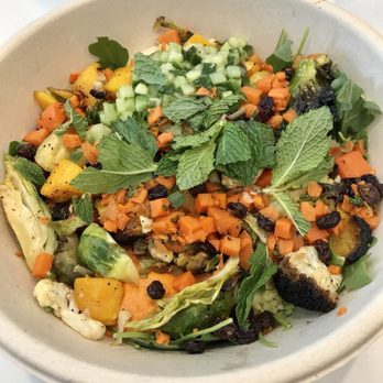 CAVA - Salad and grain bowl with seasonal roasted vegetables - Mediterranean Near Me - New York, New York CAVA - Salad and grain bowl with seasonal roasted vegetables - Mediterranean Near Me - New York, New York