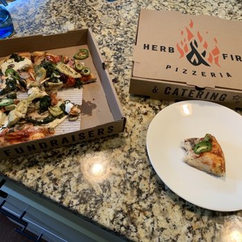 Herb & Fire - Celebration - Selected veggies topping thick crust pizza - Pizza Near Me - Grand Rapids, Michigan