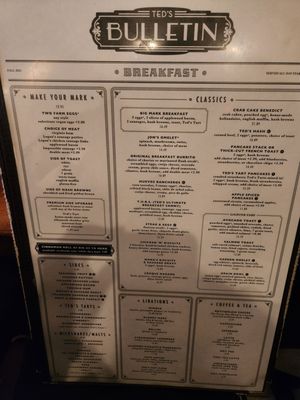 Menu photo 7 Ted's Bulletin Reston Reston, VA