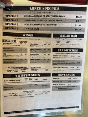 Menu photo 2 Round Table Pizza El Dorado Hills, CA Menu photo 2 Round Table Pizza El Dorado Hills, CA