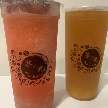 Tea Maru - Strawberry Slush & Mango Jasmine - Bubble Tea Near Me - San Gabriel, California Tea Maru - Strawberry Slush & Mango Jasmine - Bubble Tea Near Me - San Gabriel, California