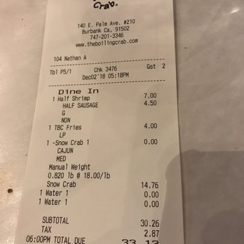 The Boiling Crab - Fairly inexpensive for seafood! - Cajun/Creole Near Me - Burbank, California