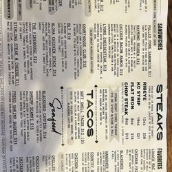County Seat Bar & Grill - Menu