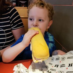 Jackson enjoyed His Sandwich at Jimmy John's Howell Grand River Rd.