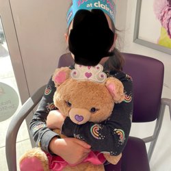 Claire's - After ear piercing with crown and bear