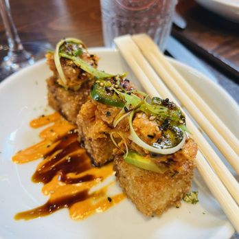O Sea - Spicy Wild Tahitian Albacore Tuna on Crispy Rice - Seafood Near Me - Orange, California
