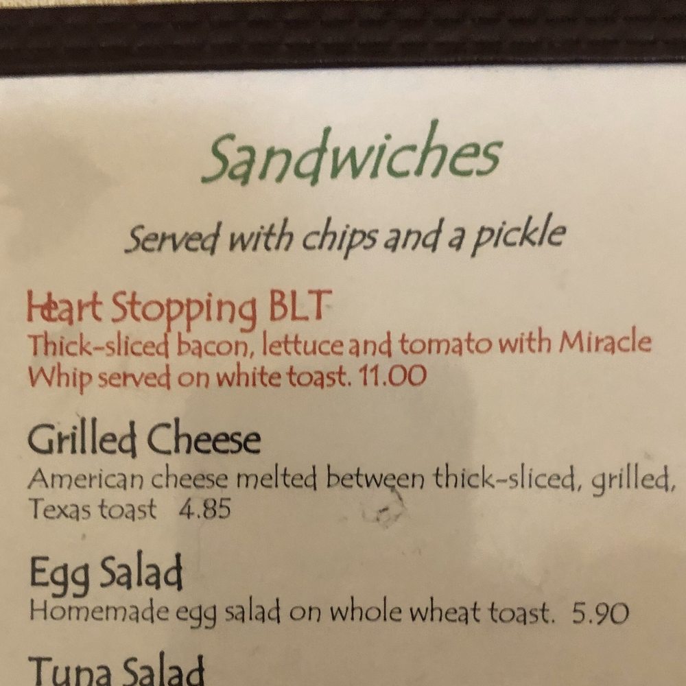Crown Candy Kitchen - MENU: Heart Stopping BLT - Candy Stores Near Me - St. Louis, Missouri Crown Candy Kitchen - MENU: Heart Stopping BLT - Candy Stores Near Me - St. Louis, Missouri