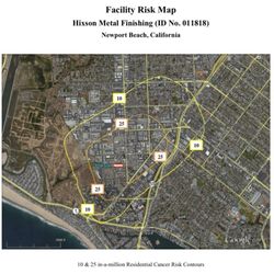 Hixson Metal Finishing - Hexavalent Chromium Pollution map