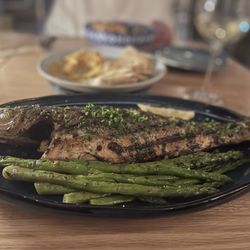 The Greek Joint Kitchen & Bar - Grilled branzino was cooked just right, fish meat was delicious