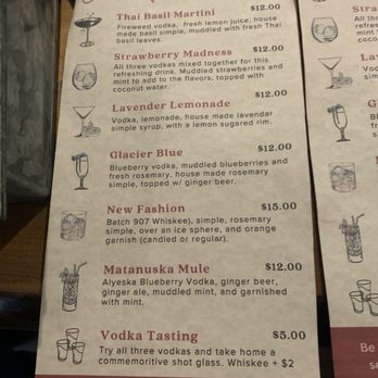 Alaskan Spirits - Menu - Distilleries Near Me - Anchorage, Alaska