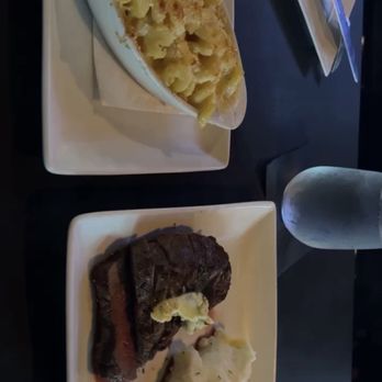 Sip85 - Steak frites with mashed potatoes and truffle Mac and cheese - Seafood Near Me - Palm Harbor, Florida Sip85 - Steak frites with mashed potatoes and truffle Mac and cheese - Seafood Near Me - Palm Harbor, Florida
