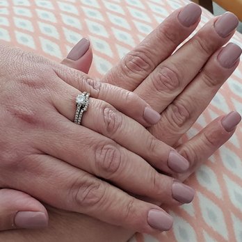 Circle A Nails And Spa - Gel Manicure - Gel Color in Light Apricot - Nail Salons Near Me - Redlands, California