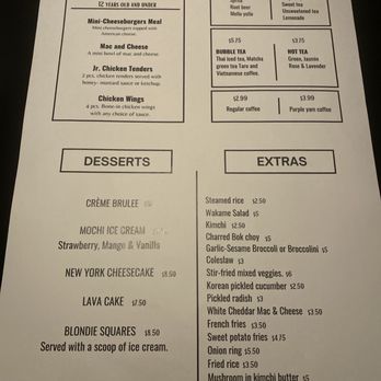 Fuzed - Lunch Menu - back page - Asian Fusion Near Me - Canonsburg, Pennsylvania