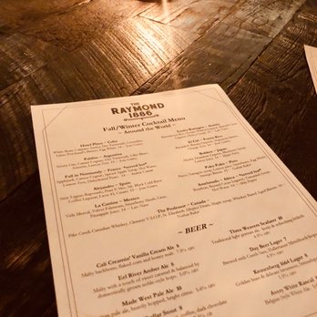 The Raymond 1886 - Drink Menu - New American Near Me - Pasadena, California The Raymond 1886 - Drink Menu - New American Near Me - Pasadena, California